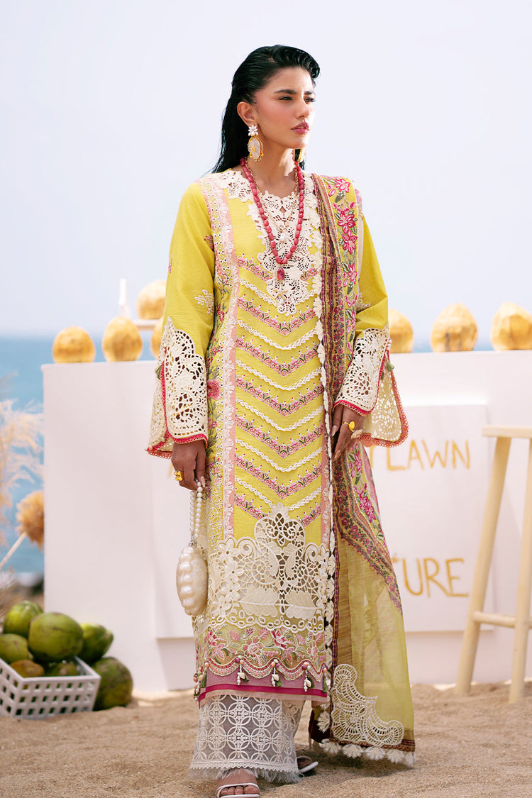 DASTAN LUXURY LAWN UN-STITCHED 3PC BY AJR | SUNSET