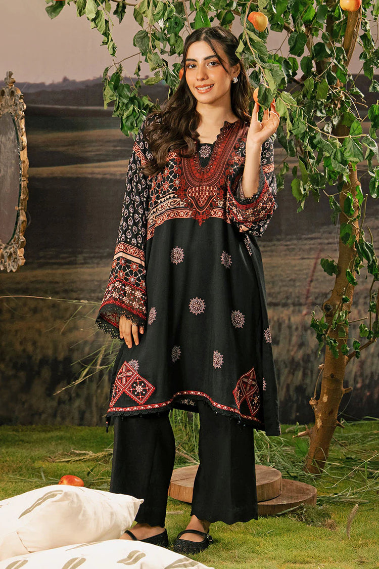 M/BASICS [3 Pc Unstitched Embroidered Arabic Lawn Suit | MB-PFUS25-09A