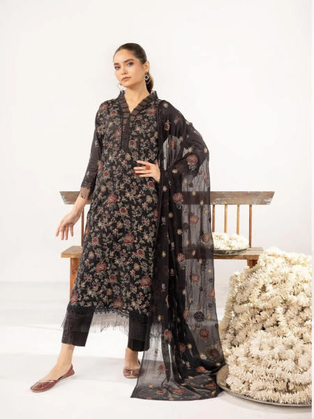 ELEGANCE BY KHOOBSURAT UN-STITCHED 3PC | KE-12