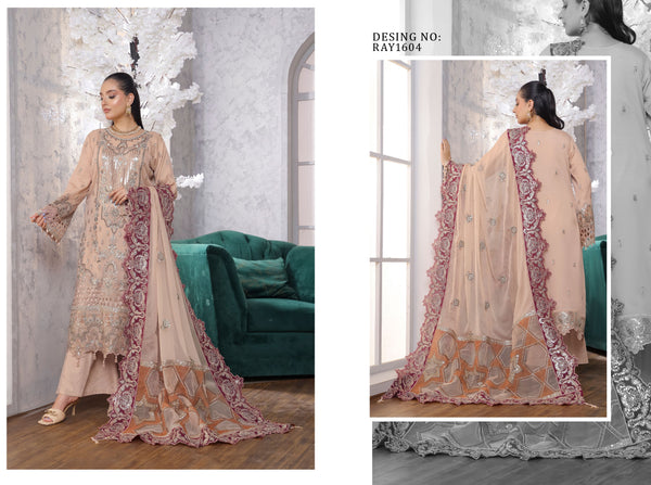 UKASH BY BIN HAMEED SEM-STITCHED | RAY1604
