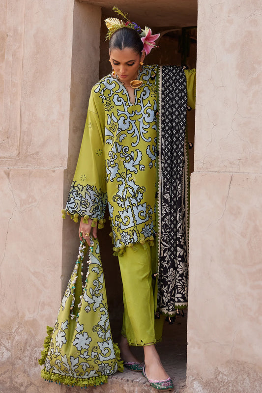 ELAN LUXURY UN-STITCHED 3PC | EL25-03 A