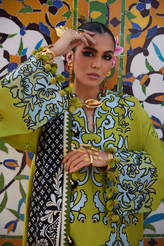 ELAN LUXURY UN-STITCHED 3PC | EL25-03 A