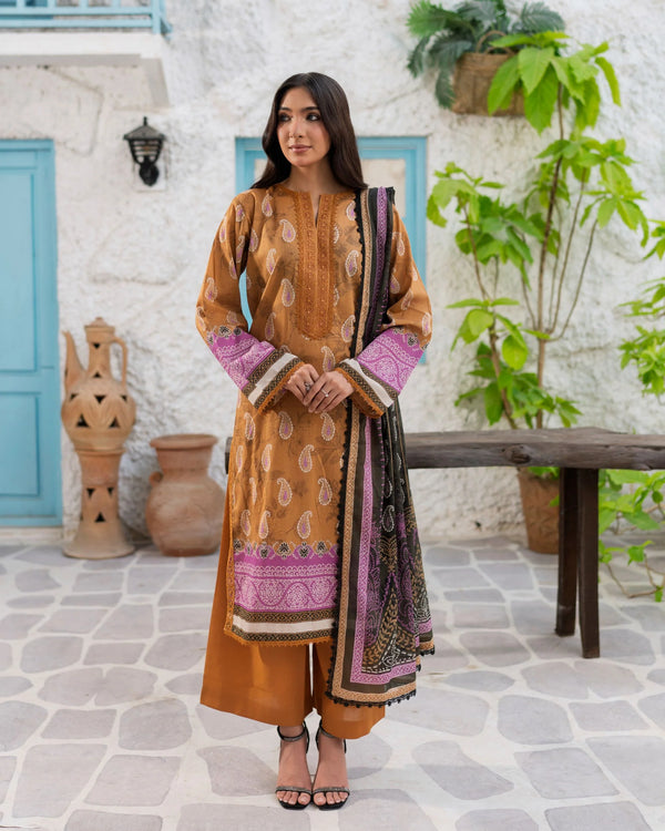 EASY BREEZY (VOL-3) BY ZARINEH UN-STITCHED 3 PC| D-1