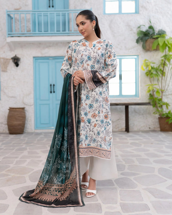 EASY BREEZY (VOL-3) BY ZARINEH UN-STITCHED 3 PC| D-8