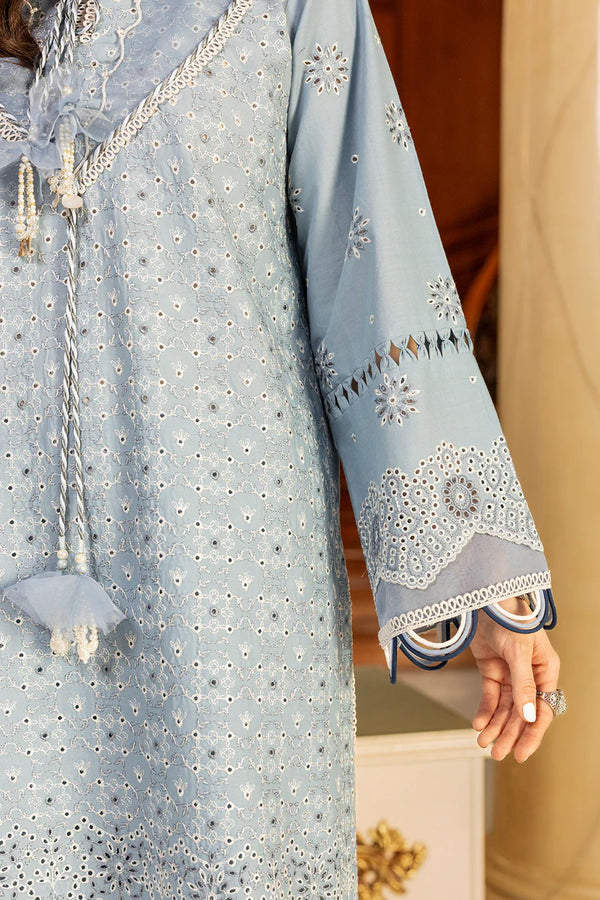 ZELLBURY CHIKANKARI UN-STITCHED 3PC | 4003