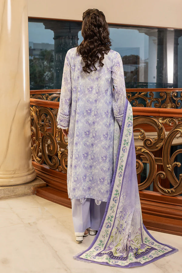 ZELLBURY CHIKANKARI UN-STITCHED 3PC | 4004
