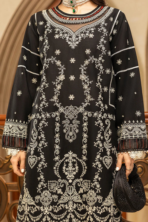 ZELLBURY CHIKANKARI UN-STITCHED 3PC | 0468