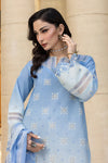 ZELLBURY CHIKANKARI UN-STITCHED 3PC | 4009