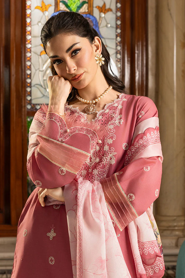 ZELLBURY CHIKANKARI UN-STITCHED 3PC | 4010