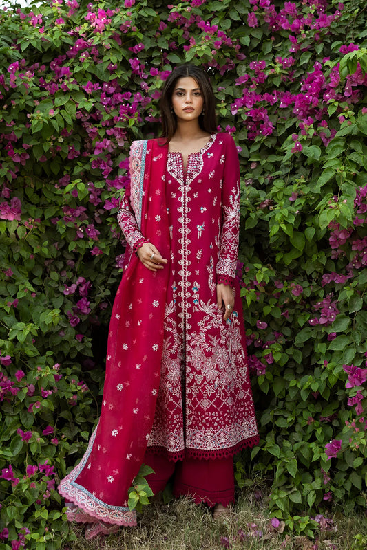 MULAAQAT BY AFROZEH UN-STITCHED 3PC | Humnasheen