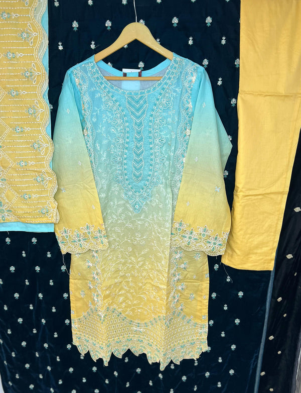BIN SAEED HEAVY STITCHED EMBROIDERED D-25