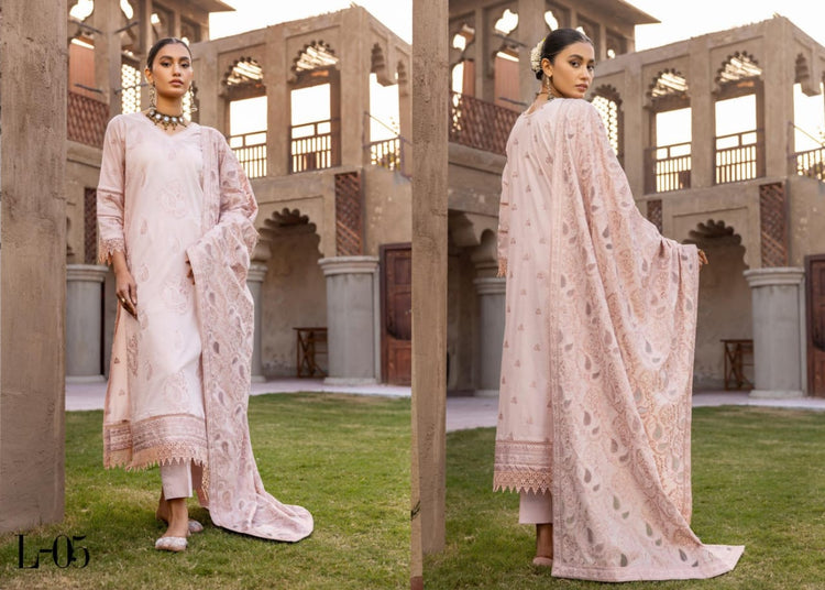 NOOR E CHASHAM BY KHOOBSURAT UN-STICHED 3-PC|L-05