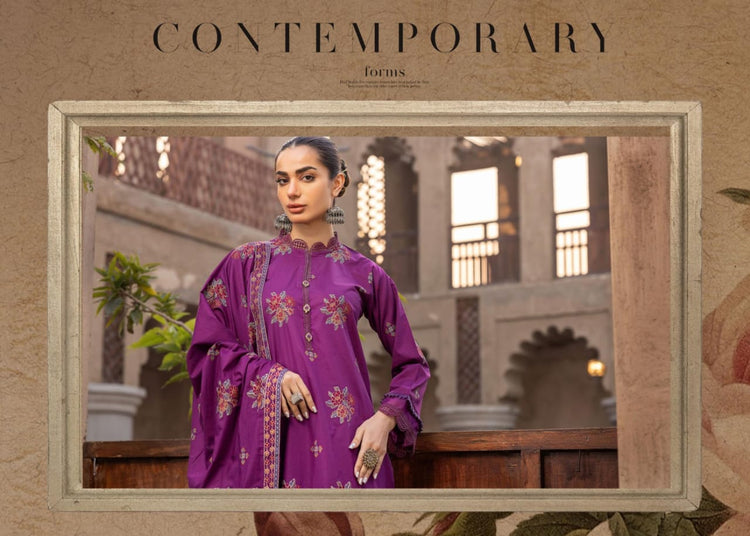 NOOR E CHASHAM BY KHOOBSURAT UN-STICHED 3-PC|L-08