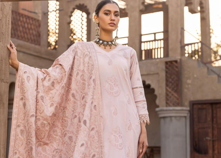 NOOR E CHASHAM BY KHOOBSURAT UN-STICHED 3-PC|L-05