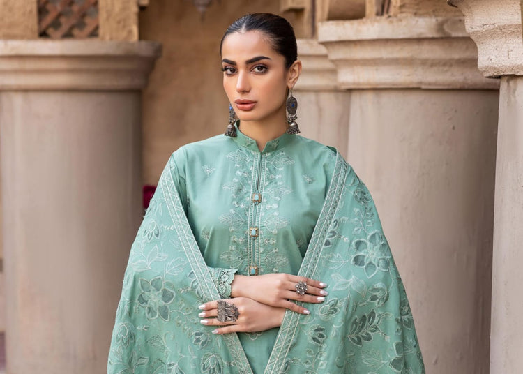 NOOR E CHASHAM BY KHOOBSURAT UN-STICHED 3-PC|L-13