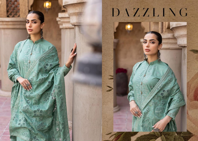 NOOR E CHASHAM BY KHOOBSURAT UN-STICHED 3-PC|L-13