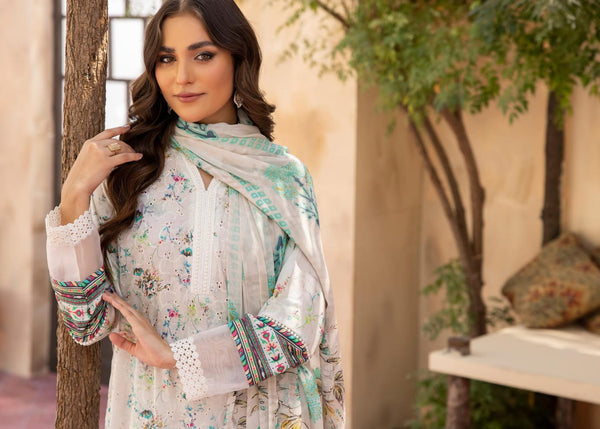 MAHEES UN-STICHED CHIKANKARI 3 PC|D-06