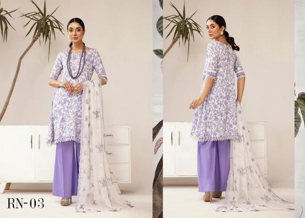 RANGBRANG BY NUR UN-STICHED 3 PC|D-03