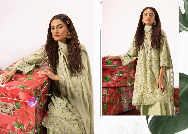 PRINTKARI BY KHOOBSURAT CHIKANKARI UN-STICHED 3 PC|D-06