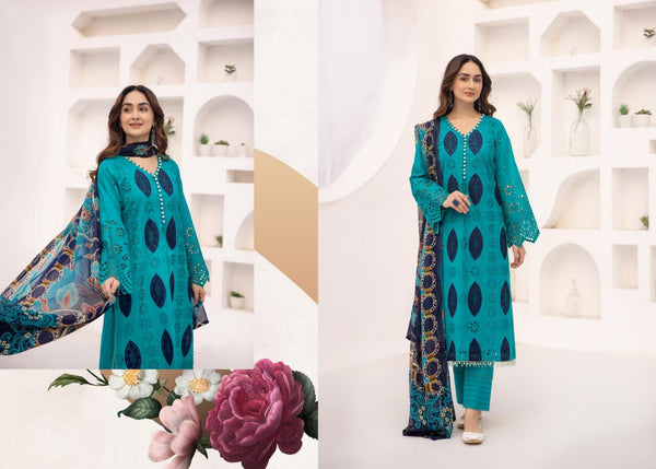 SOPHIA BY RIAZ ARTS CHIKANKARI UN-STICHED 3 PC|D-07