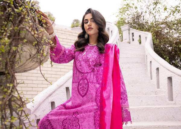 FLORUM BY HUMDUM UN-STICHED 3 PC|D-04