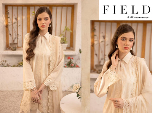 MAHEE'S BY RIAZ ARTS CHIKANKARI UN-STICHED 3PC|D-05