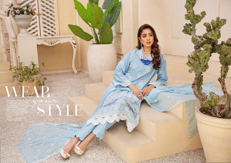 LAWNKARI BY KHOOBSURAT UN-STITCHED 3PC | D-KL-03