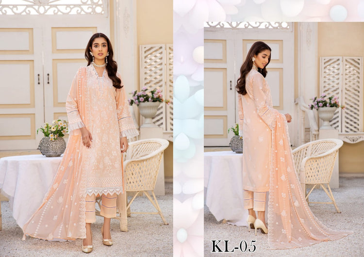 LAWNKARI BY KHOOBSURAT UN-STITCHED 3PC | D-KL-05