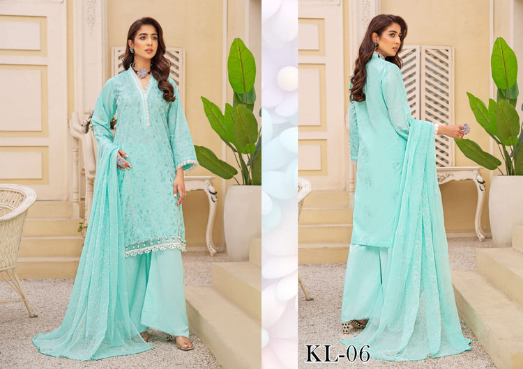 LAWNKARI BY KHOOBSURAT UN-STITCHED 3PC | D-KL-06