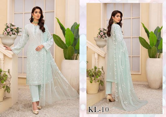 LAWNKARI BY KHOOBSURAT UN-STITCHED 3PC | D-KL-10