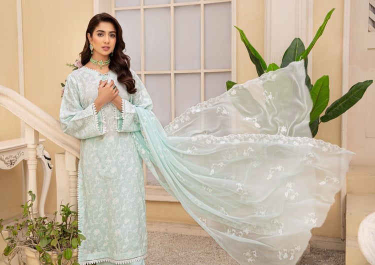 LAWNKARI BY KHOOBSURAT UN-STITCHED 3PC | D-KL-10