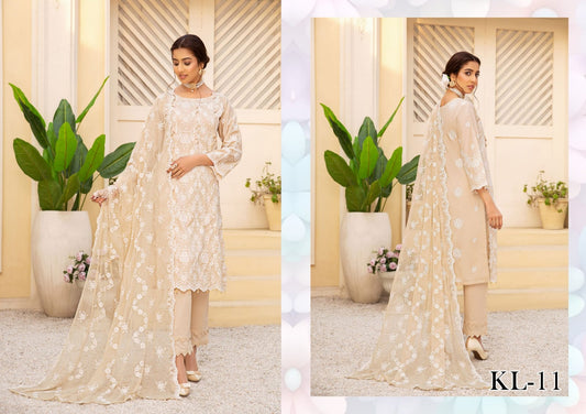 LAWNKARI BY KHOOBSURAT UN-STITCHED 3PC | D-KL-11