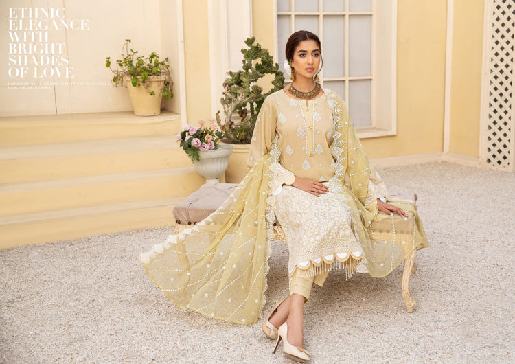 LAWNKARI BY KHOOBSURAT UN-STITCHED 3PC | D-KL-13