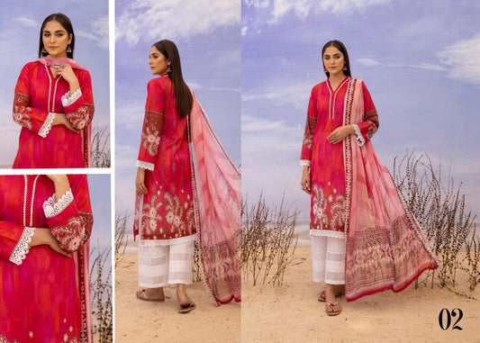 ZARKIS BY RIAZ ARTS UN-STITCHED 3PC | D-02