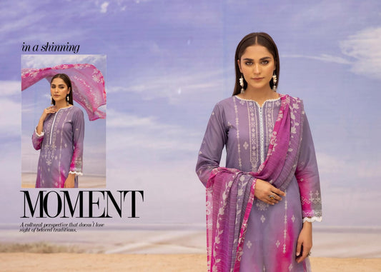 ZARKIS BY RIAZ ARTS UN-STITCHED 3PC | D-04