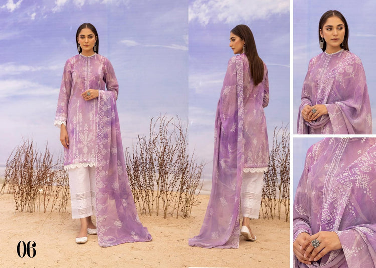 ZARKIS BY RIAZ ARTS UN-STITCHED 3PC | D-06