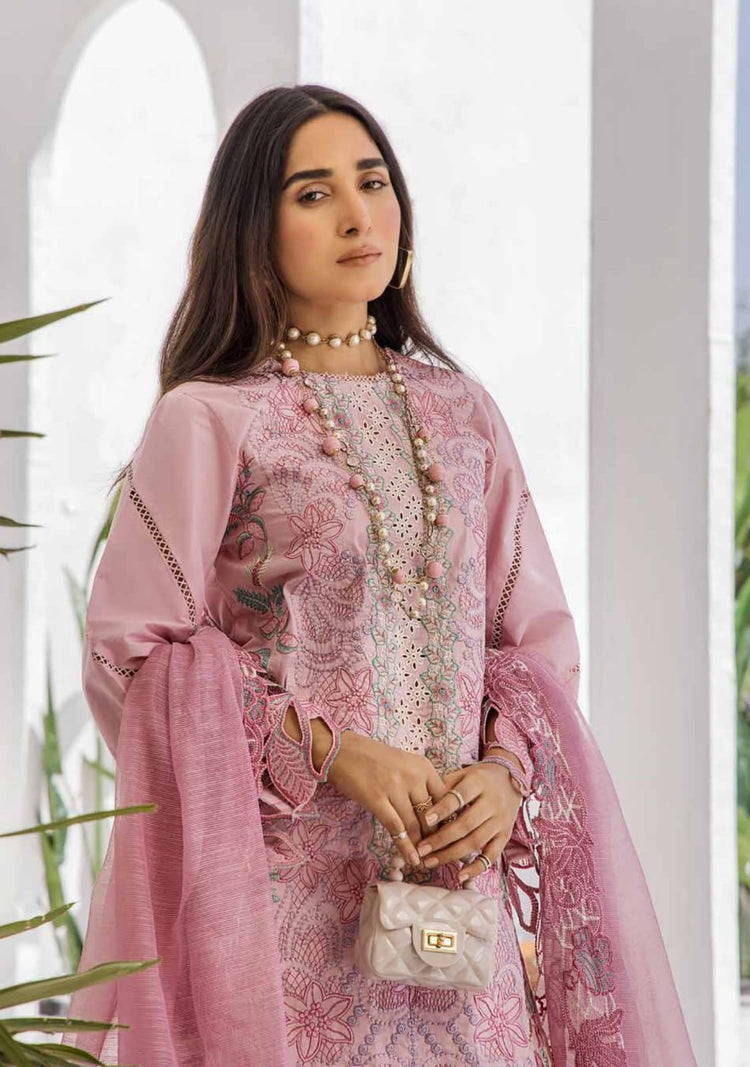 ZAFREEN BY ZARA ALI SEMI STITCHED 3PC | D-03