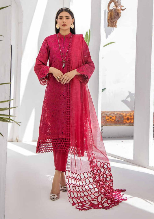 ZAFREEN BY ZARA ALI SEMI STITCHED 3PC | D-04