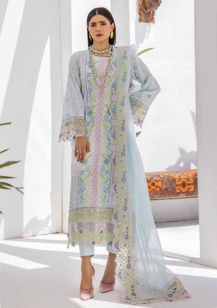 ZAFREEN BY ZARA ALI SEMI STITCHED 3PC | D-05