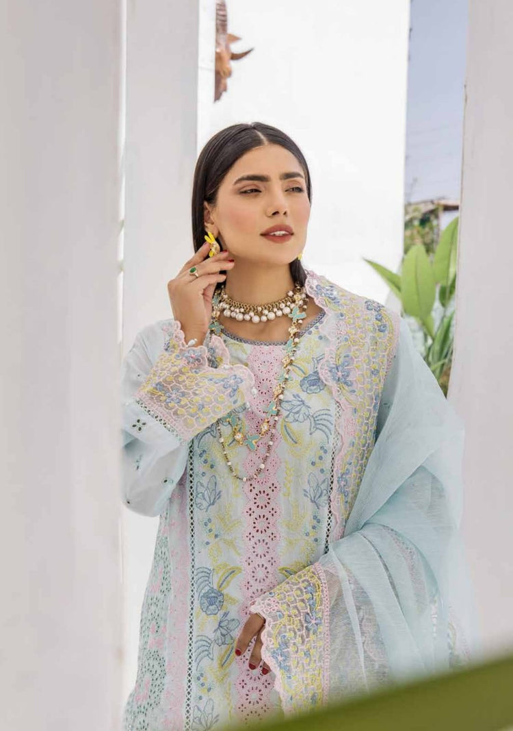 ZAFREEN BY ZARA ALI SEMI STITCHED 3PC | D-05