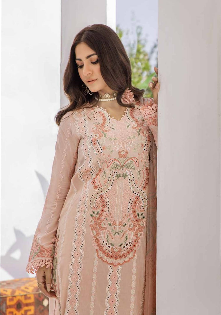 ZAFREEN BY ZARA ALI SEMI STITCHED 3PC | D-06