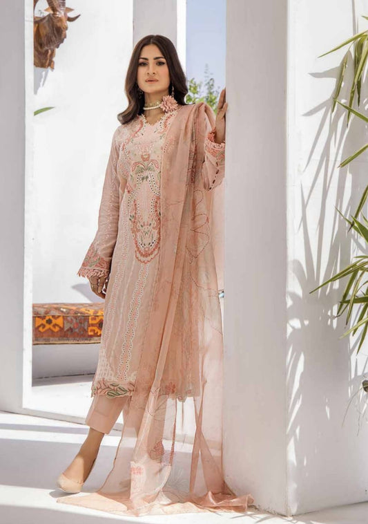 ZAFREEN BY ZARA ALI SEMI STITCHED 3PC | D-06