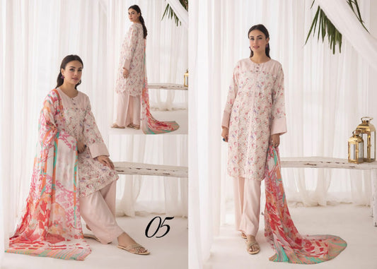 AMELLE BY AALAYA UN-STICHED LAWN|D-05