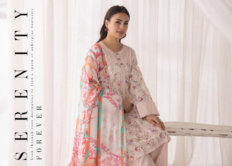 AMELLE BY AALAYA UN-STICHED LAWN|D-05