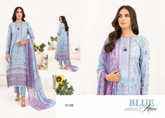 MINA BY GULJEE UN-STITCHED 3PC | D-06