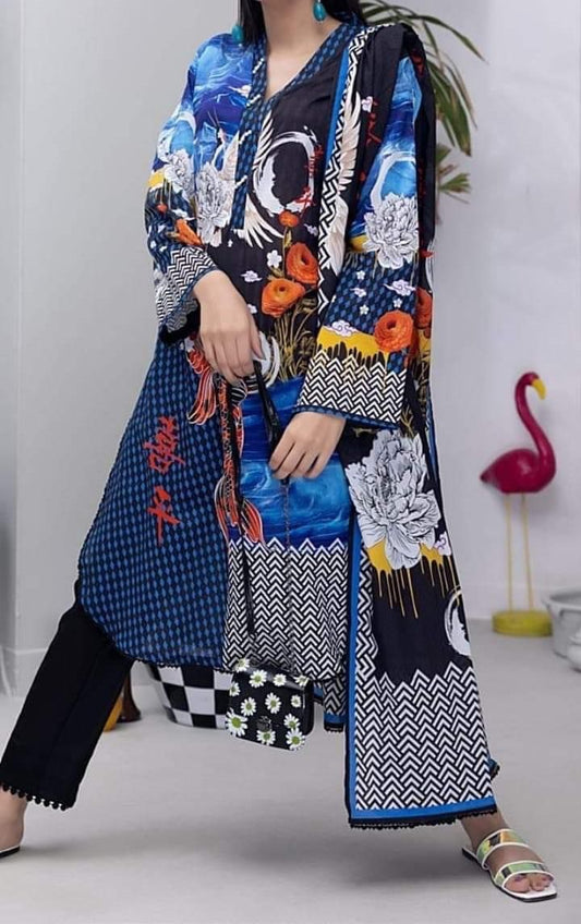 SALINA PRINTED LAWN | D-02