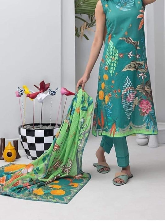 SALINA PRINTED LAWN | D-04