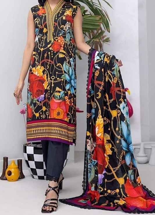 SALINA PRINTED LAWN | D-03