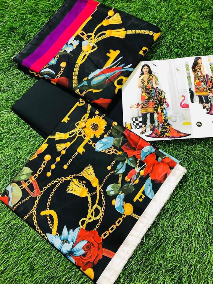 SALINA PRINTED LAWN | D-03