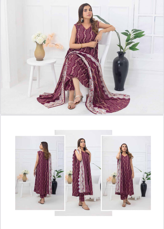 SALINA PRINTED LAWN | D-07